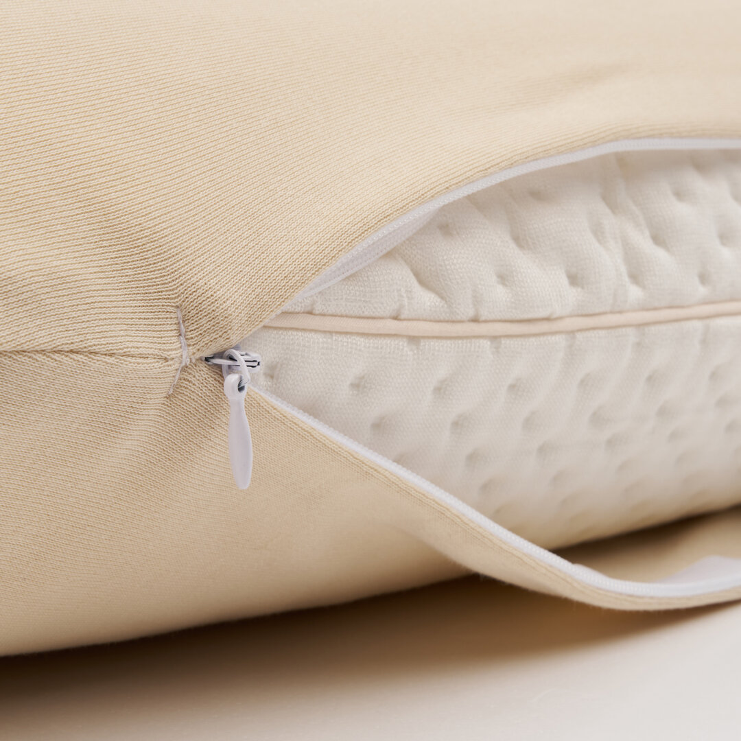 Baumwoll-Kissenbezug für Anti-Schnarch-Kissen aus Gedächtnisschaum beige