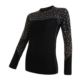 Funktions-T-Shirt für Damen Merino Impress schwarz