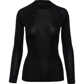 Funktionsshirt aus Merinowolle für Damen WARM Thermowave schwarz