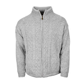 Wollpullover für Herren S13 hellgrau