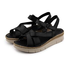 Damen Ledersandalen Apolena schwarz
