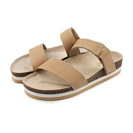 Anatomische Korkpantoffeln für Damen Dana creme