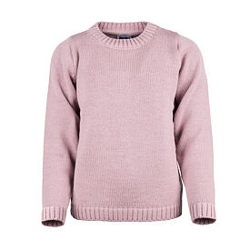 Damen Supersoft Merinopullover mit rundem Ausschnitt rosa