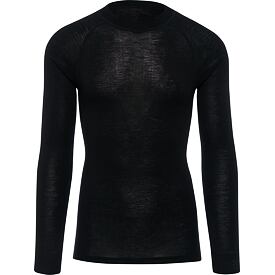 Funktionsshirt aus Merinowolle für Herren WARM Thermowave schwarz
