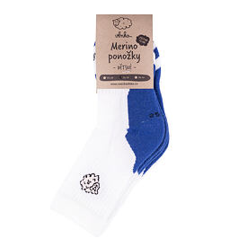 2 Paar Kindersocken Merino blau