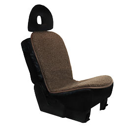 Autositzkissen aus Schafwolle braun
