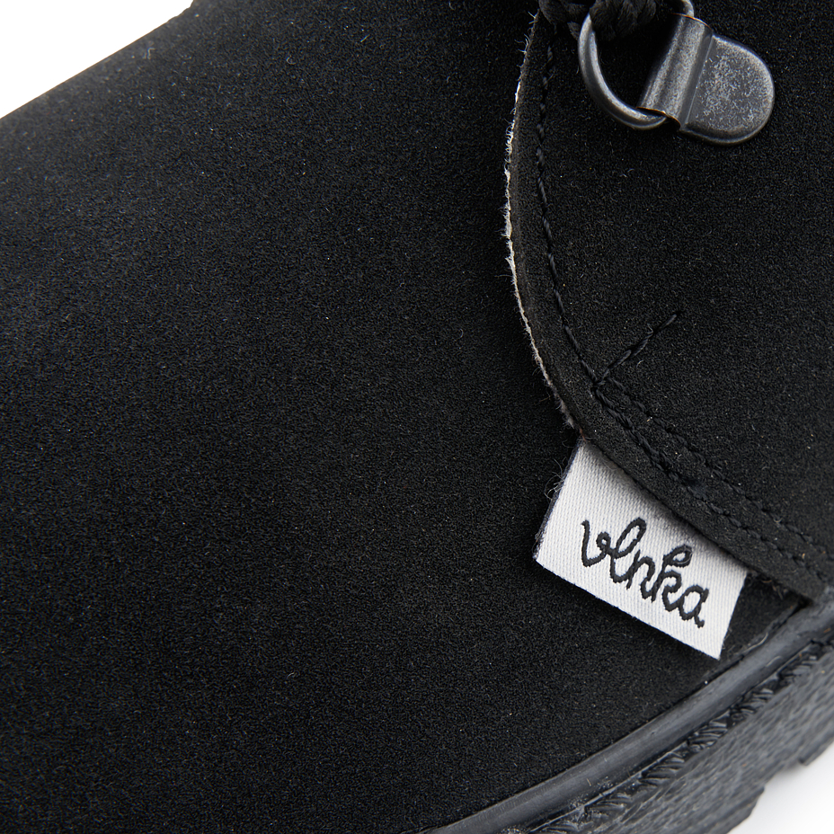 Winterschuhe mit Schafwolle für Herren Radek schwarz