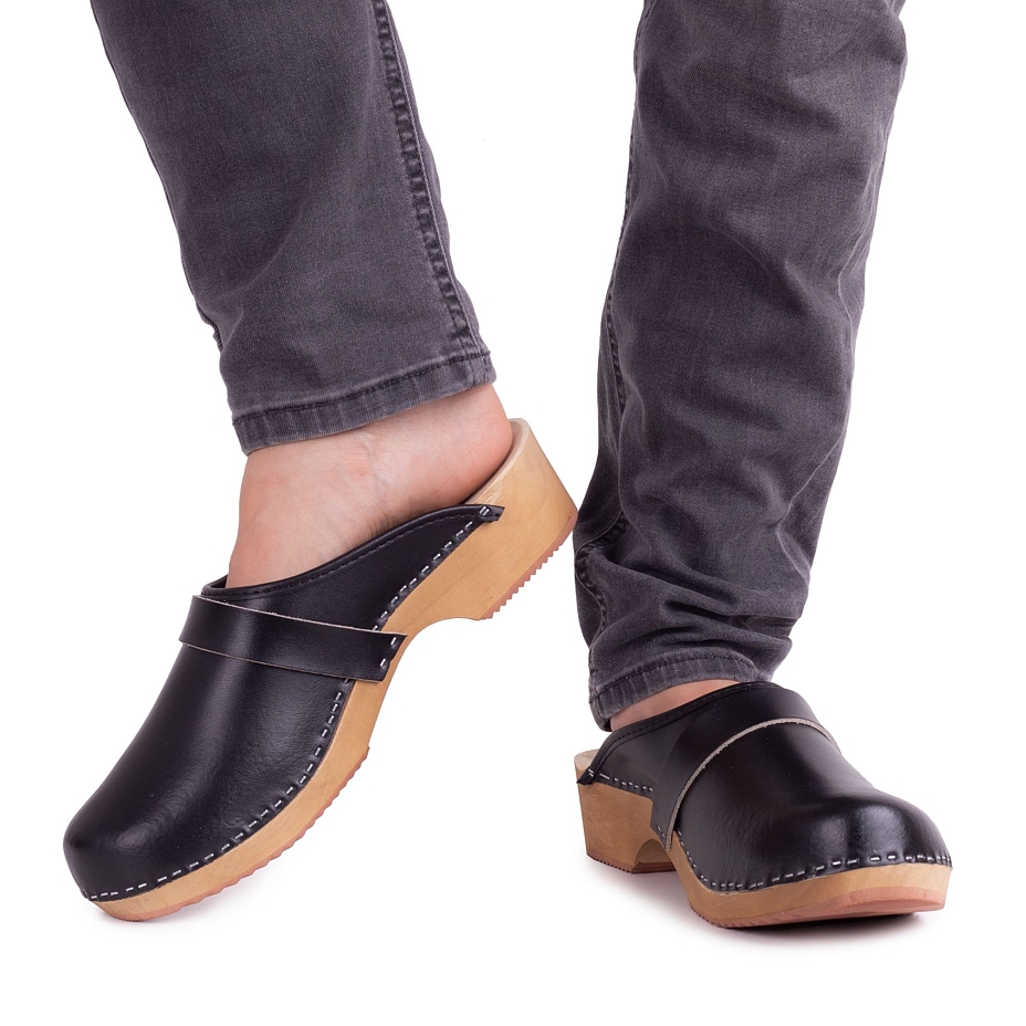 Anatomische Clogs für Herren schwarz