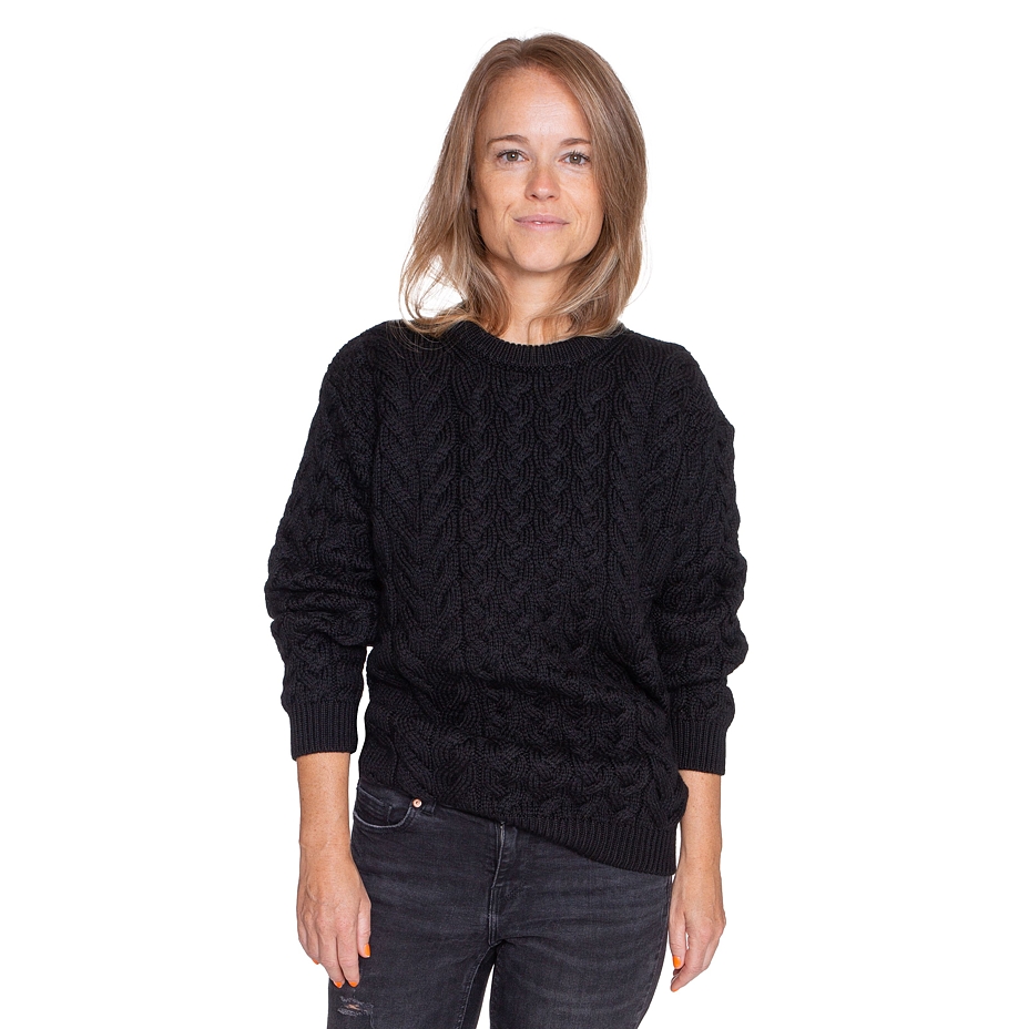 Wollpullover Vlnka S08 schwarz