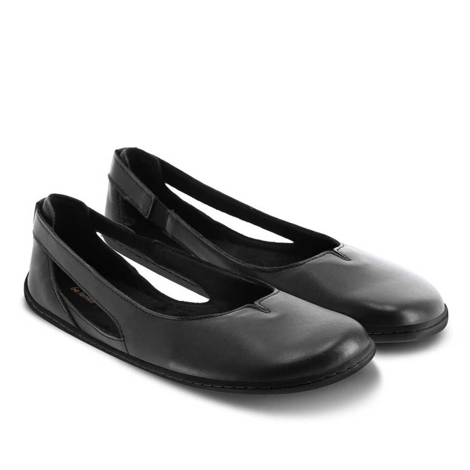 Barefoot Lederballerinas Bellissima Schwarz