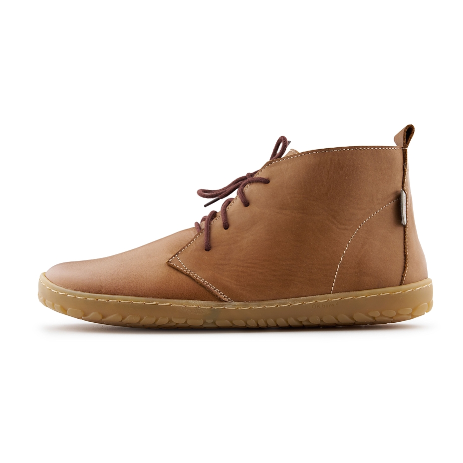 Lederschuhe barefoot für Damen Otilia braun