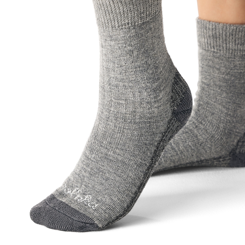 3 Paar Schafwollsocken Merino mit Gesundheitssaum dunkelgrau