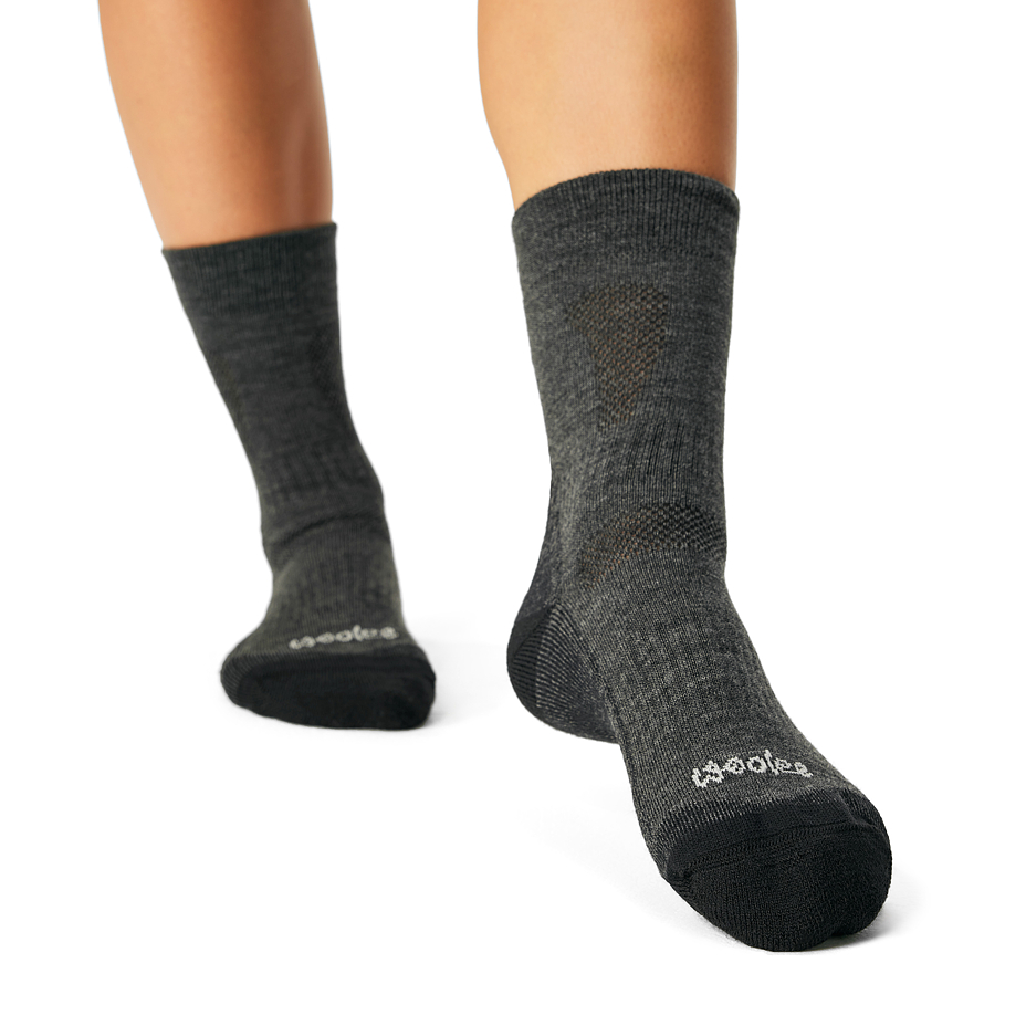 3 Paar Trekking-Merinosocken grau
