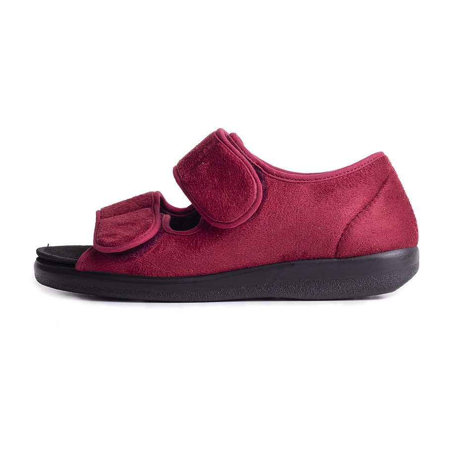 Gesundheitliche Verbandschuhe offen rot