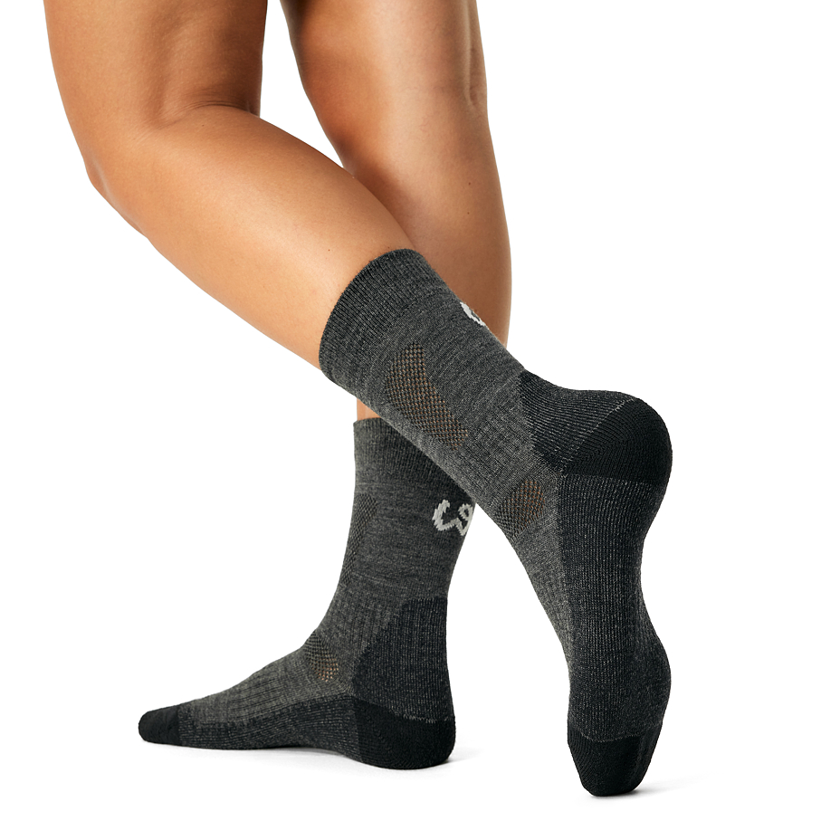 3 Paar Trekking-Merinosocken grau