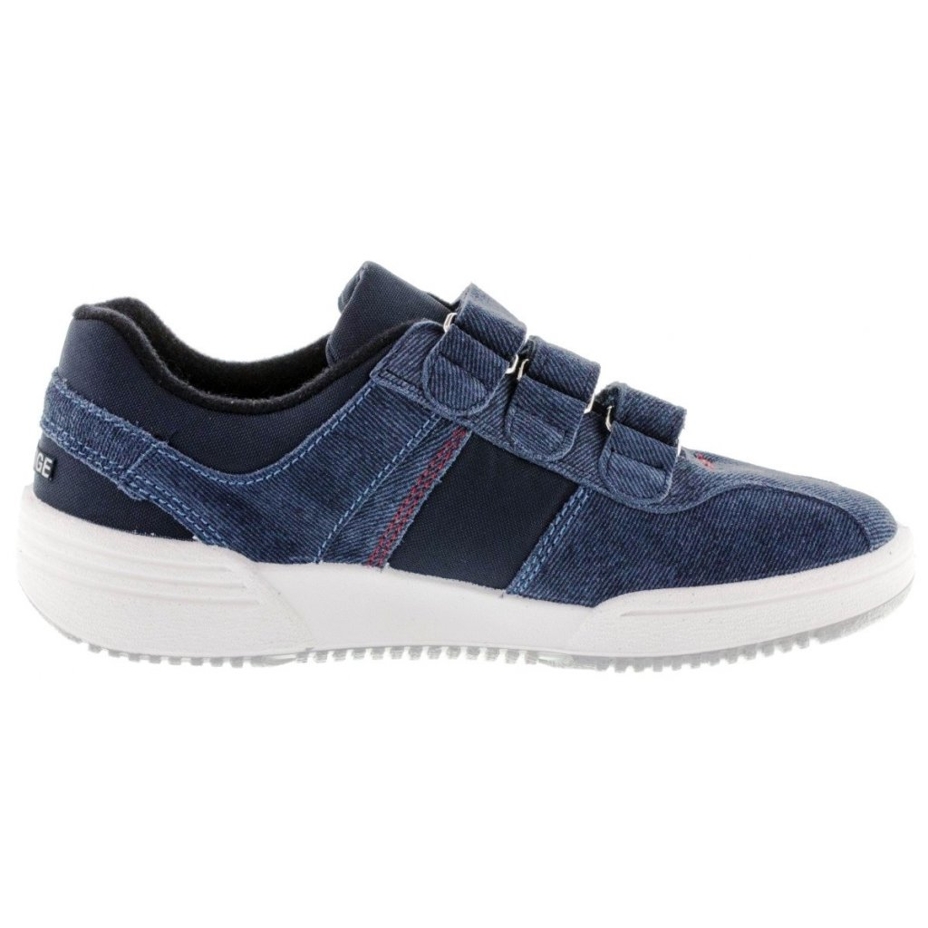Ledersneakers mit Klettverschluss Prestige denim