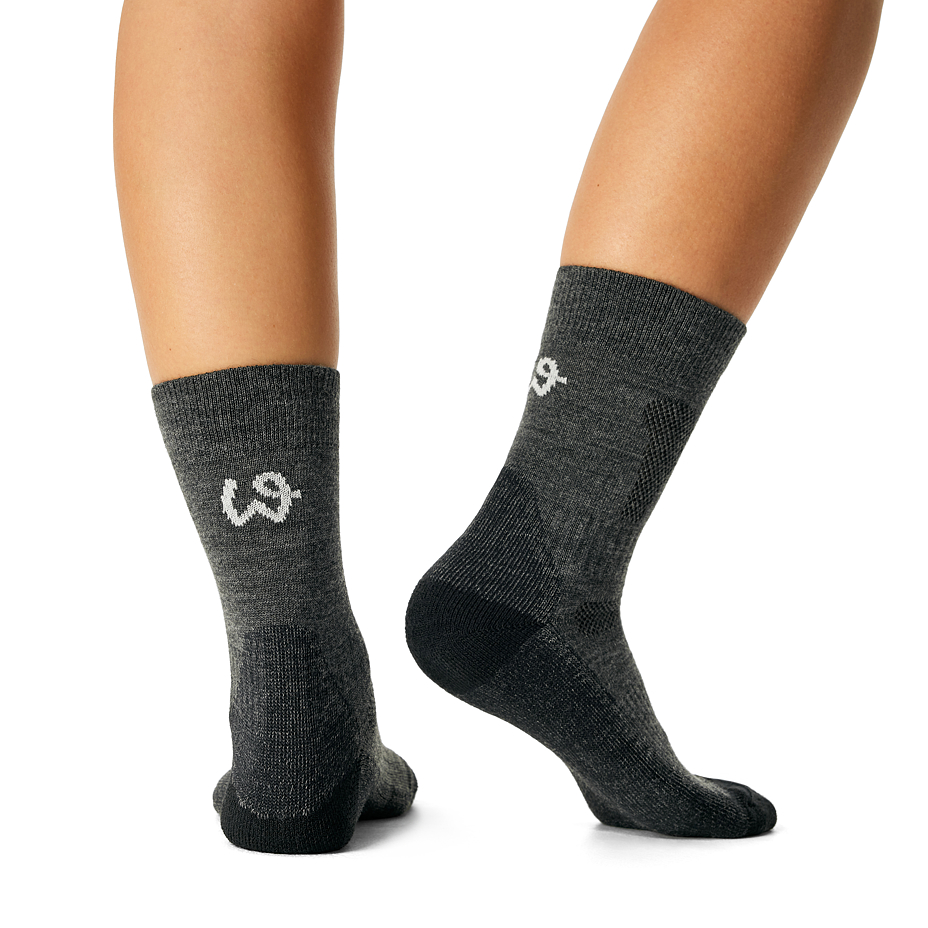 3 Paar Trekking-Merinosocken grau