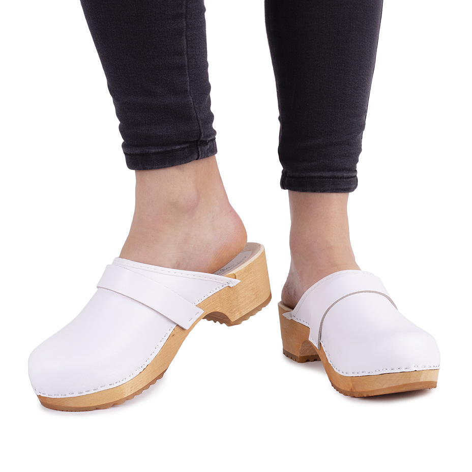 Anatomische Clogs für Damen weiß
