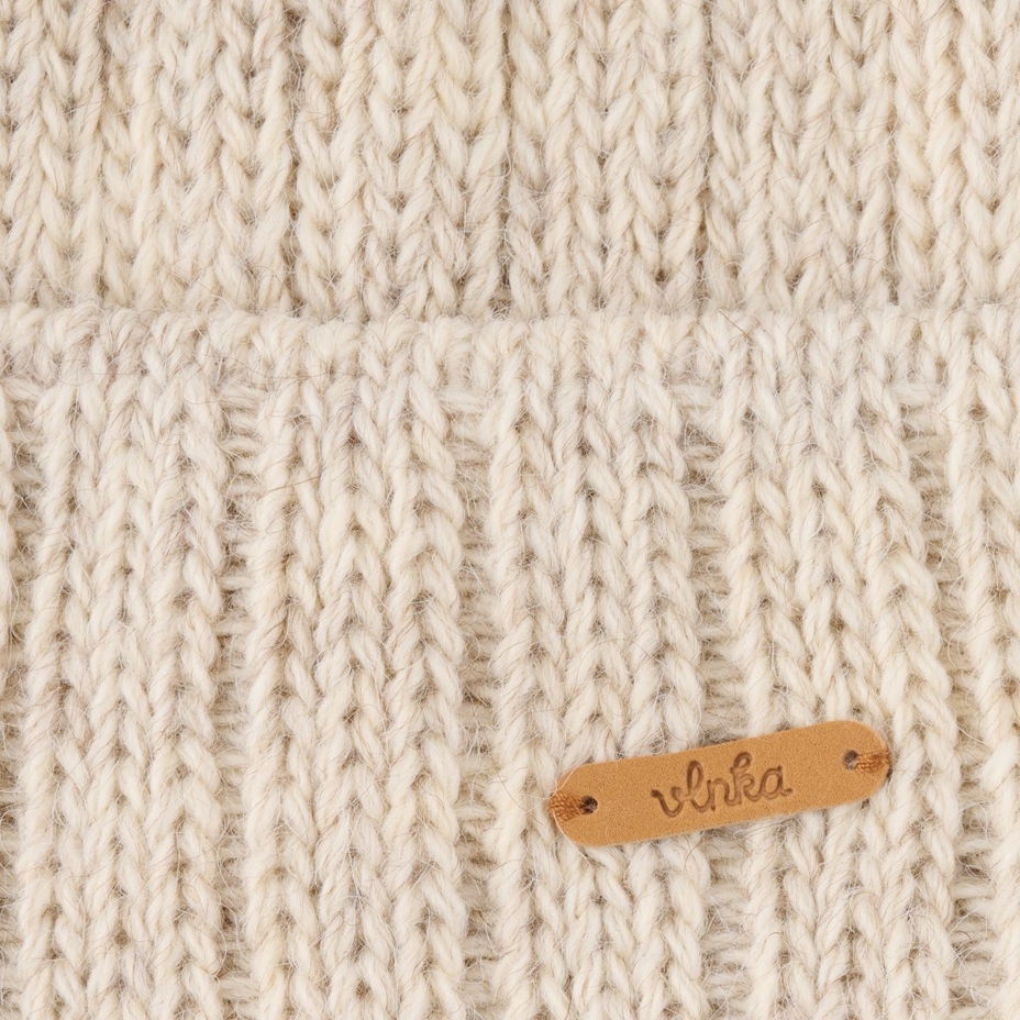 Wollmütze Vlnka V11 beige