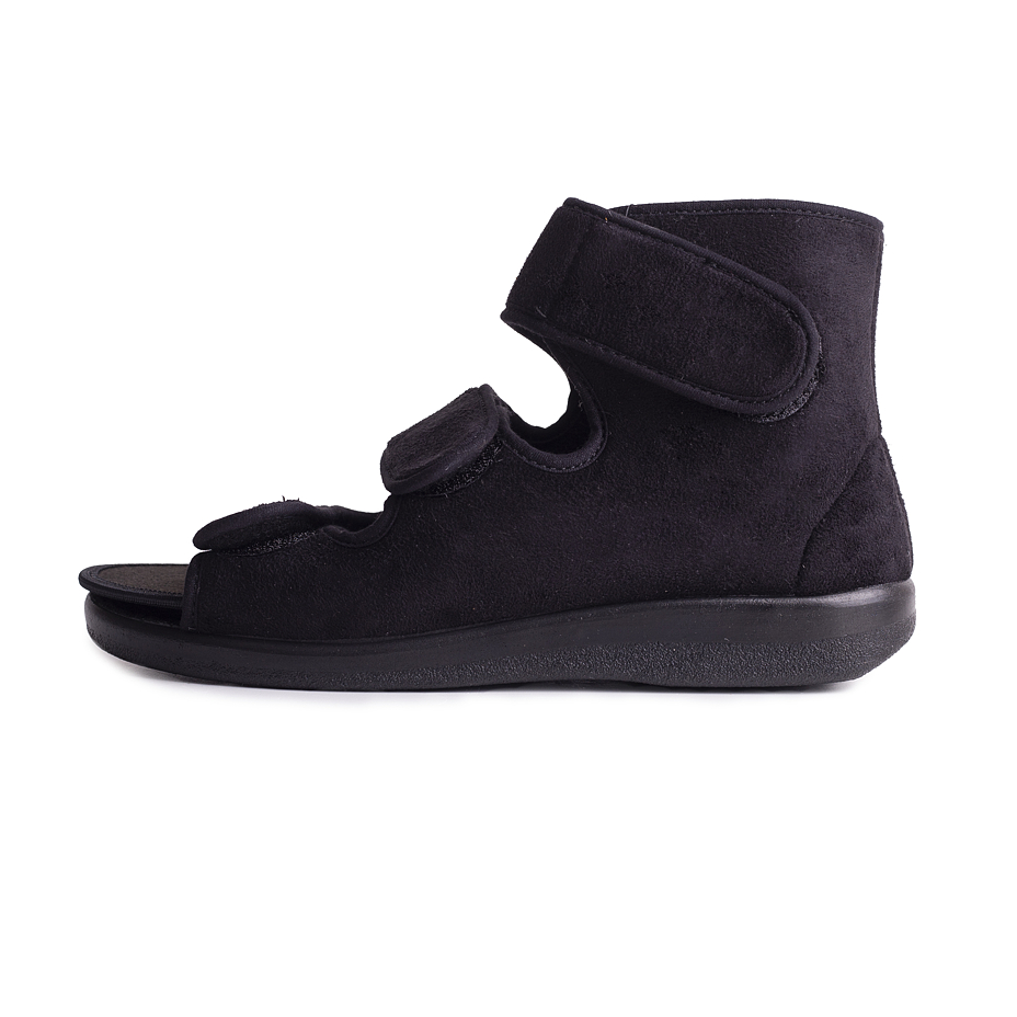 Gesundheitliche Verbandschuhe offener Knöchel schwarz