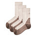 3 Paar Trekking-Merinosocken beige