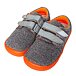 Softshellsneaker mit Klettverschluss barefoot für Kinder Beda grau