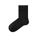 Baumwollsocken ohne Gummi schwarz