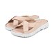 Damen Leder-Pantoffeln Klaudia rosa